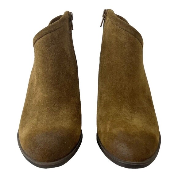 Lucky Brand Boot Size 8 Brown Suede Salza Ankle Bootie - Picture 2 of 9